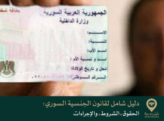 دليل شامل لقانون الجنسية السوري: الحقوق، الشروط، والإجراءات