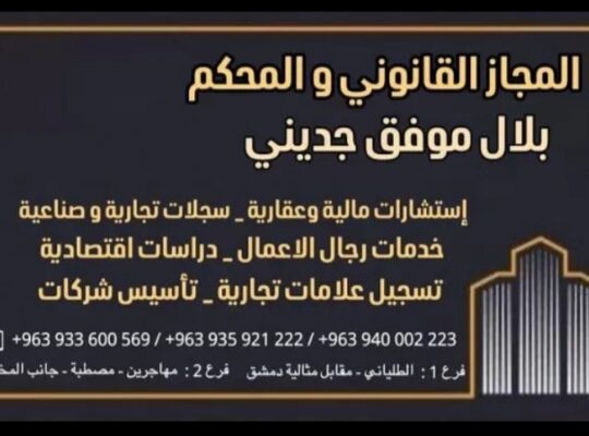 المجاز القانوني والمحكم (بلال موفق جديني)
