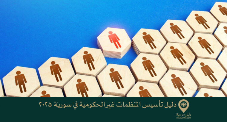 دليل تأسيس المنظمات غير الحكومية في سوريَة 2025