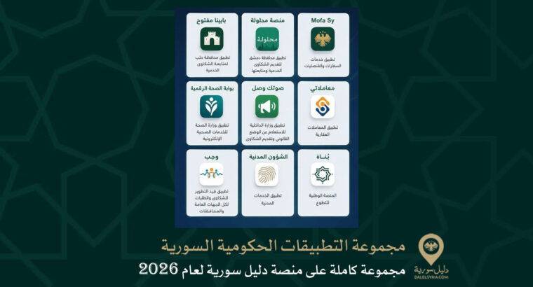 مجموعة التطبيقات الحكومية السورية
