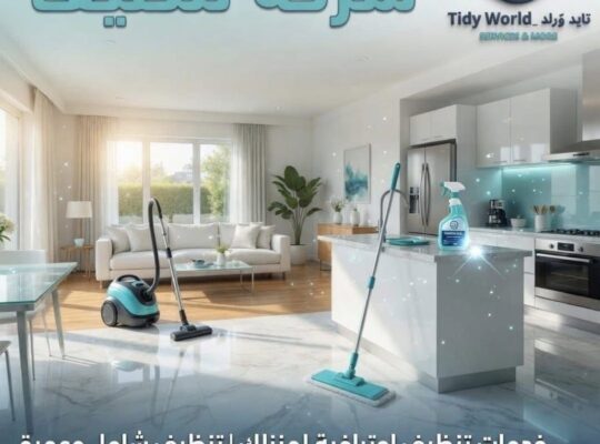 Tidy World – خدمات التنظيف المتكاملة للمنازل والش